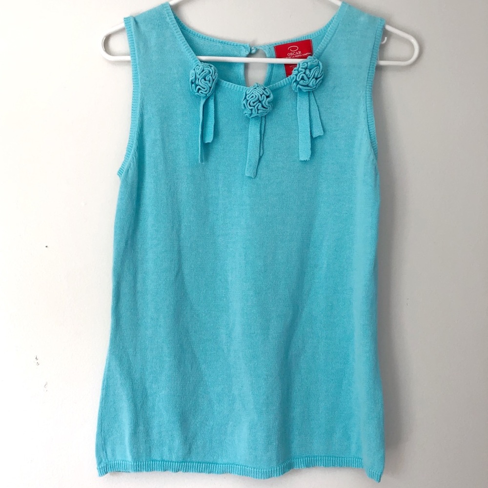 *SOLD* Oscar de la Renta Sleeveless Sweater Small - Picture 1 of 5